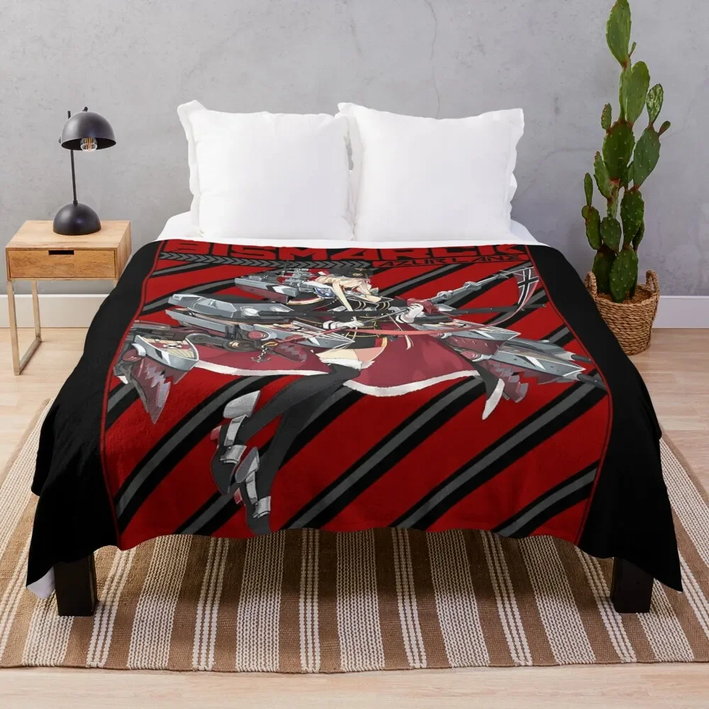 

AZUR LANE BISMARCK Throw Blanket christmas gifts Kid'S Decorative Sofas Blankets