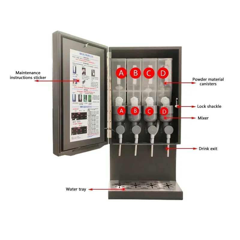 

Коммерческий автомат для продажи кофе и молочного чая 40scw-10l с функцией мультимедиа, подачей горячих и холодных напитков, недорогой и качественный