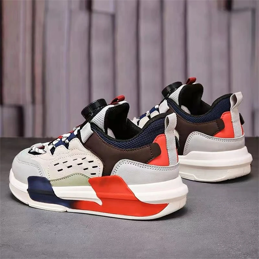 Zapatillas deportivas de baloncesto para niños, calzado de alta calidad con botón giratorio, novedad de 2024