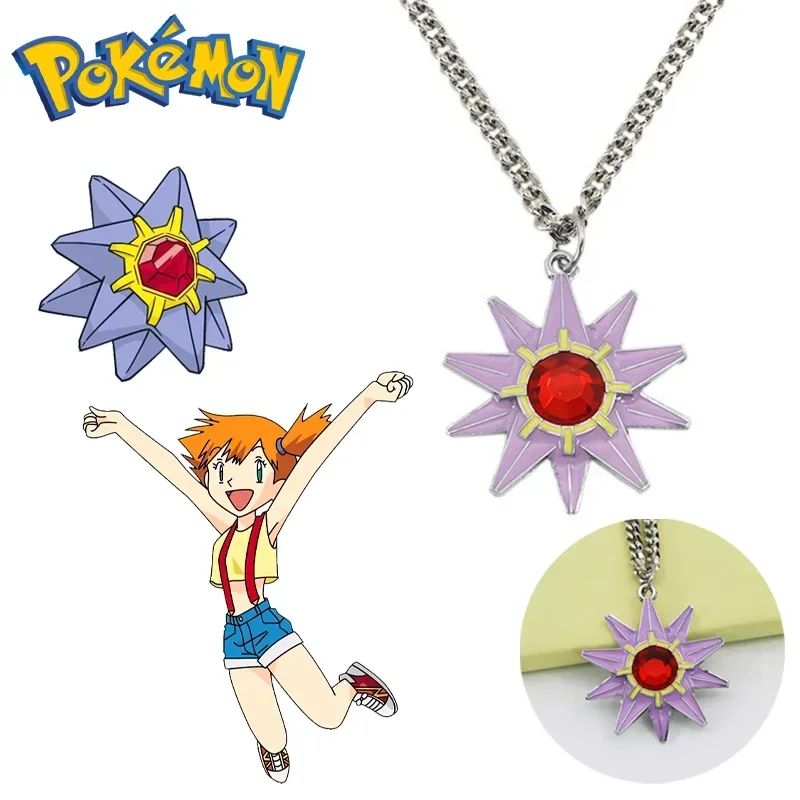 Pokemon Starmie Fashion Female Pendants Dropshipping Cute Anime Star Pendant Necklace Jewelry for Men/Women Accessory Wholesale