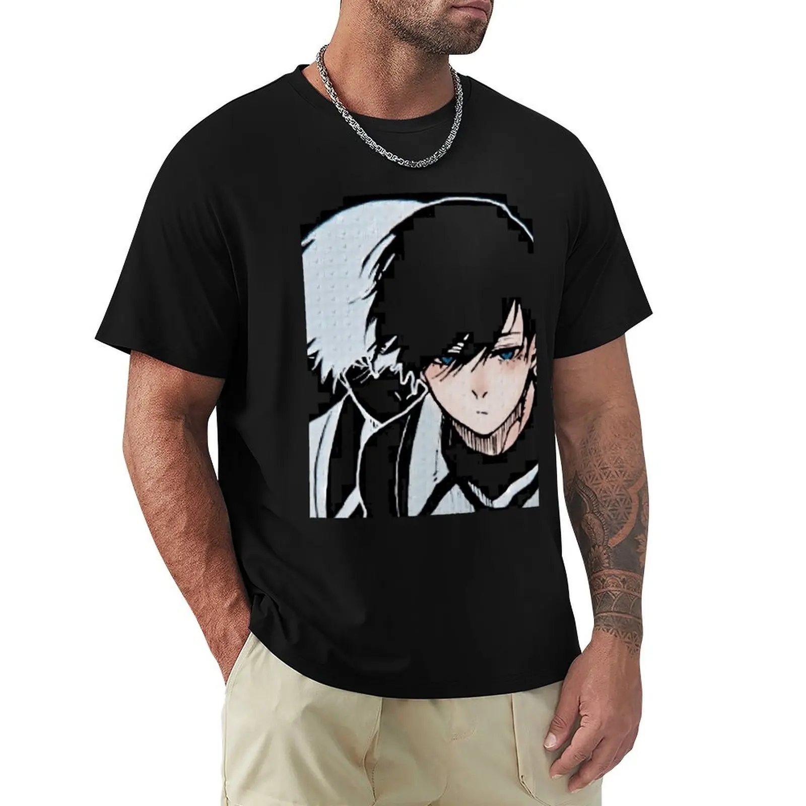 blue lock anime 2\t T-shirt kawaii clothes oversized mens white t shirts