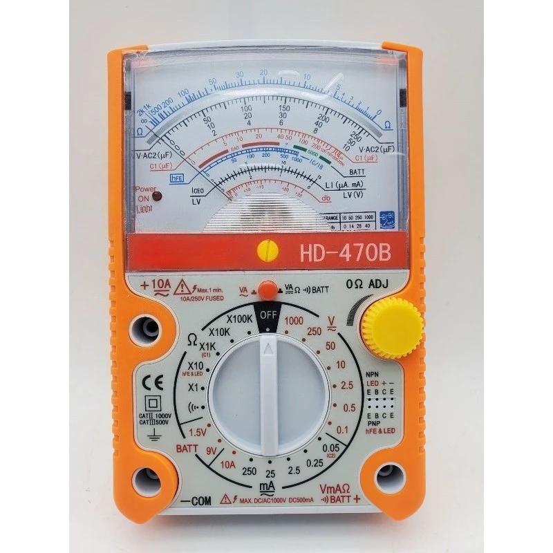 Pointer Multimeter Anti-burn HD-470A/B/C