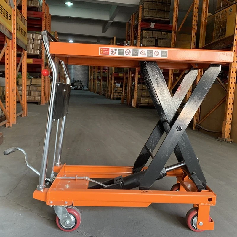Customizable Manual Hydraulic Scissor Lift Table Mobile Small Platform Cart Scissor Lift Platform