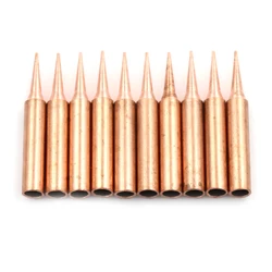 6/10pcs/Set Pure Copper Lead Free Soldering Iron Tips 900M-T Welding Head For 936 937 Soldering Station Tool Kits