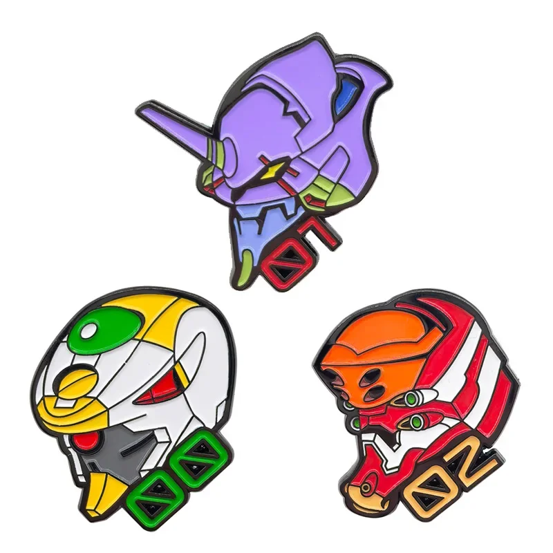 EVANGELION Enamel Pins EVA-01 TEST TYPE Bag Brooch Cartoon Anime Badges Denim Lapel Pin Jewelry Decoration Gift for Fans Friends