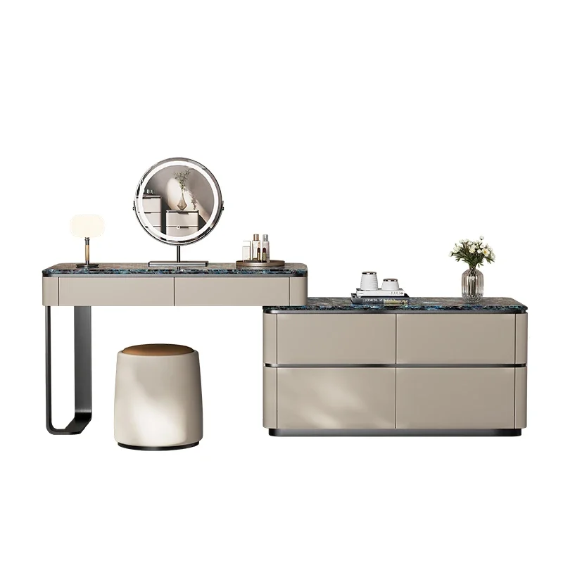 

FG26Italian minimalist marble dressing chest integrated simple modern high-end solid wood makeup table