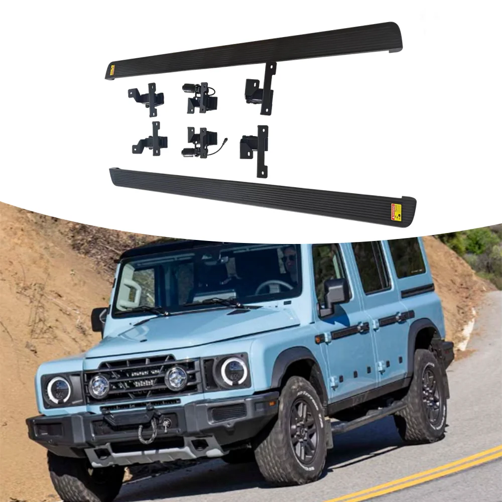 2026 INEOS Grenadier Side Step Stainless Steel Car Exterior Parts Running Board Electric Black Side Step view 2