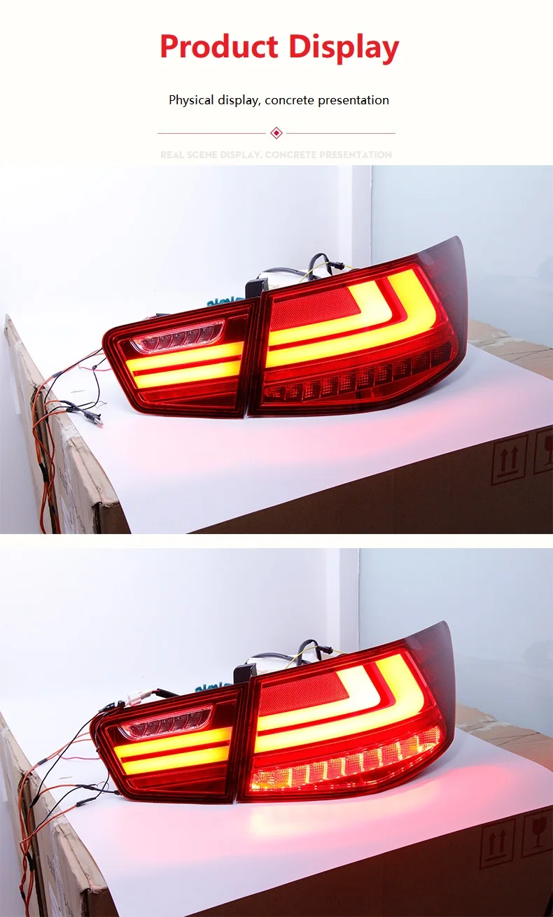 12V Car LED Tail Light Assembly For Kia Cerato Forte Sedan 2009-2014 Rear Headlight Taillamp Assembly