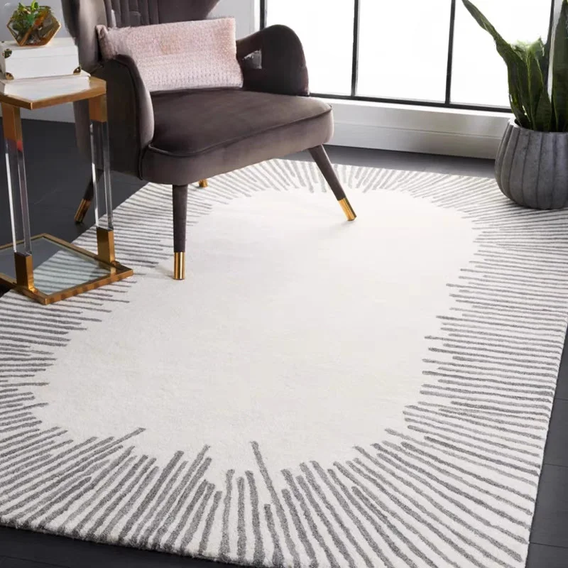 Modern Rugs for Bedroom Striped European and American Carpets for Living Room Italian Cloakroom Carpet Large Area Bedside Rug