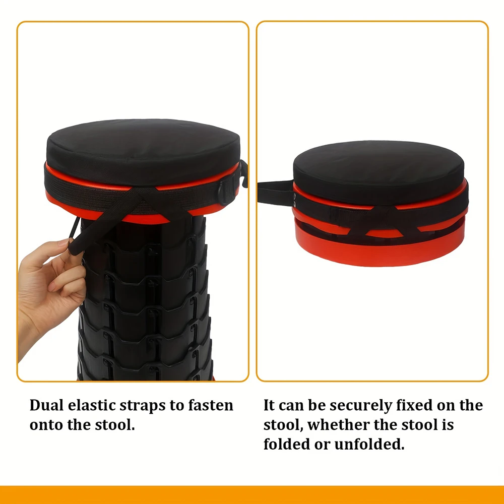 Portable Camping Stool Seat Cushion, Foldable Stool Small Chair Cushion, Foldable Stool Cushion