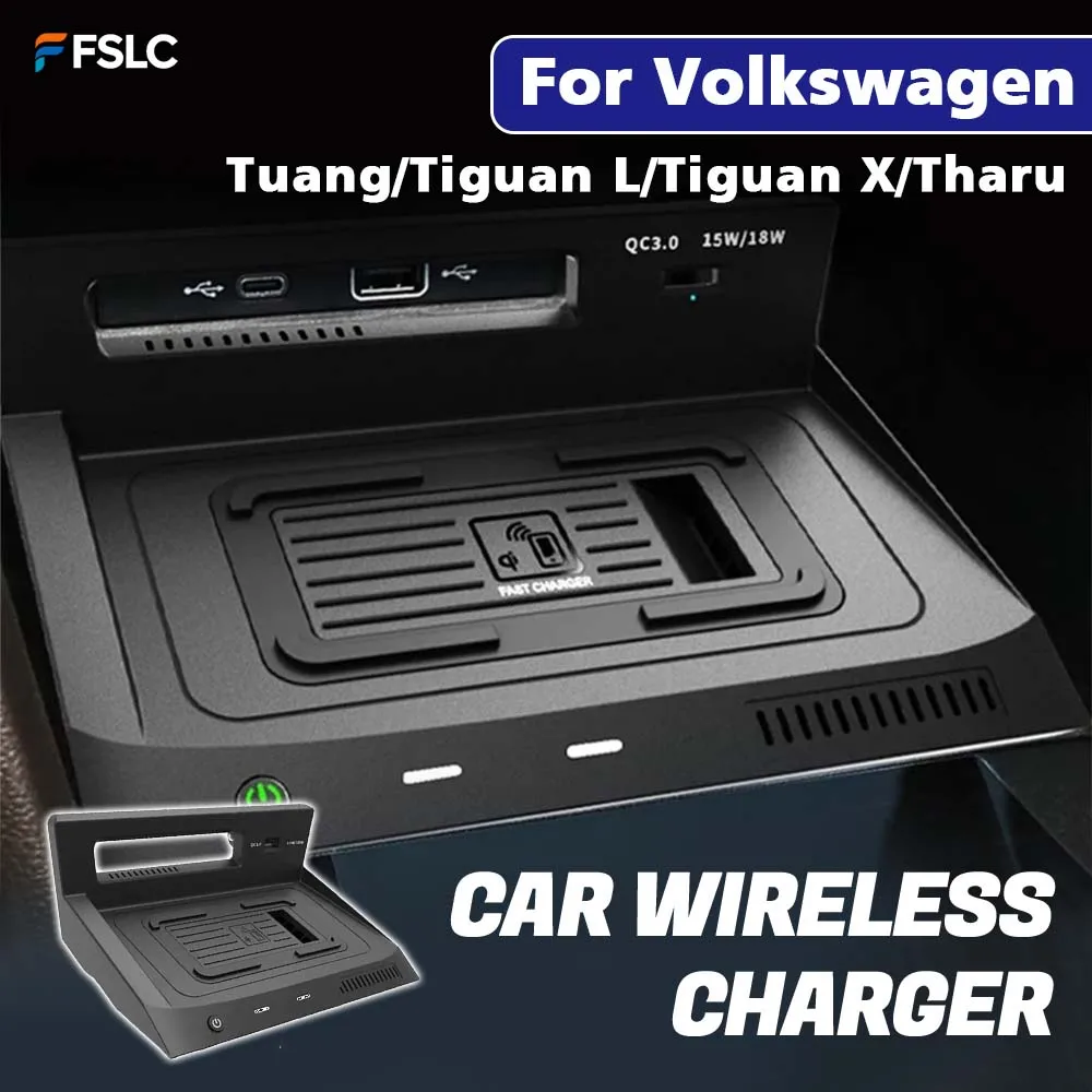 

⭐ Оригинальный ⭐ Беспроводное зарядное устройство AEA6-15W для автомобилей VW Allspace, Tiguan L, Tiguan X, Tharu 2022, MK2, аксессуары для автомобилей, зарядка для мобильных телефонов