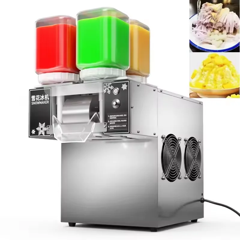 New Design Can Make Four Flavour Korea Juice Ice Milk Snow Ice Shaving Machine Bingsu Snow Ice maker from China