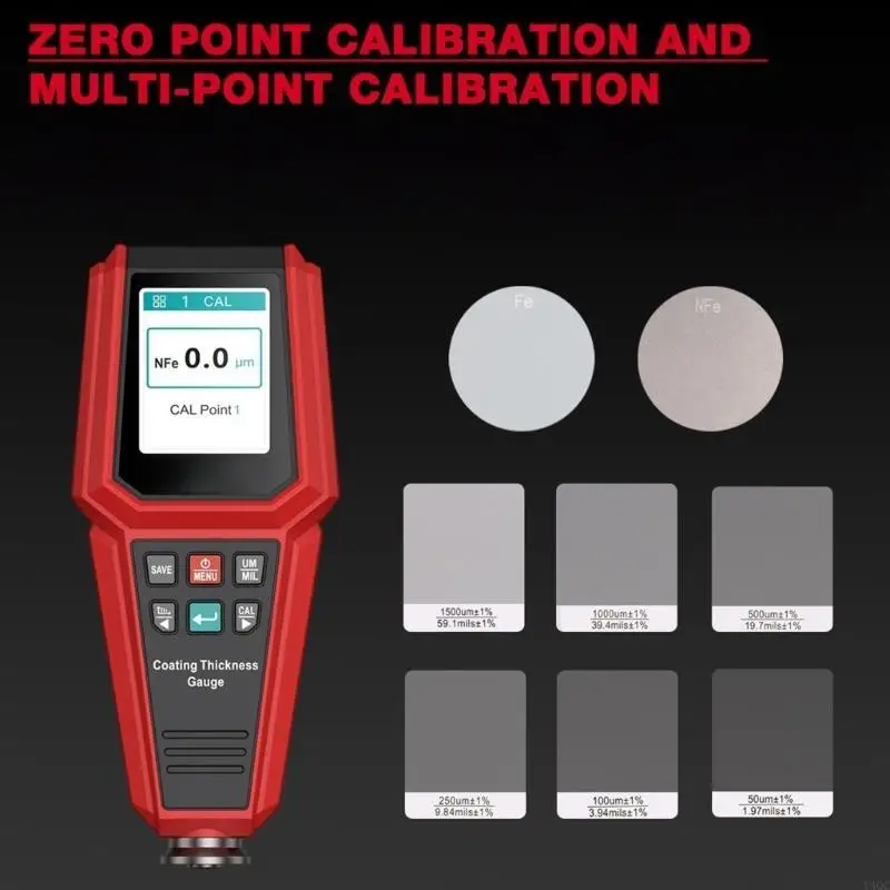 

Метр толщины покрытия автомобильной краски для автомобильных поверхностей Проверка Y4QC
