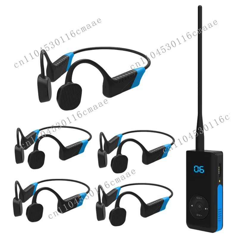 مدرب السباحة الحديث التدريب على السباحة سماعة رأس لاسلكية مقاومة للماء توصيل العظام سماعة لاسلكية تخاطب #2