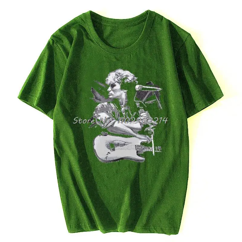 Classic Viktor Tsoi Guitar T Shirt Men Short Sleeved Cotton T-shirt Casual Rusian Rock Kino Tees Streetwear Fashion Tshirt