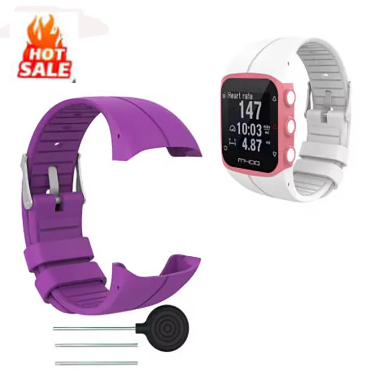 

Hot Silicone Wristband Strap For Polar M400 M430 GPS Sports Smart Watch Replacement Watchband Bracelet Watch Strap Band