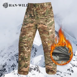 Winter Men Clothes Tactical Pants Heating Warmth Pants Combat Cotton Trousers Softair Pants Windproof Thermal Hiking Hunting