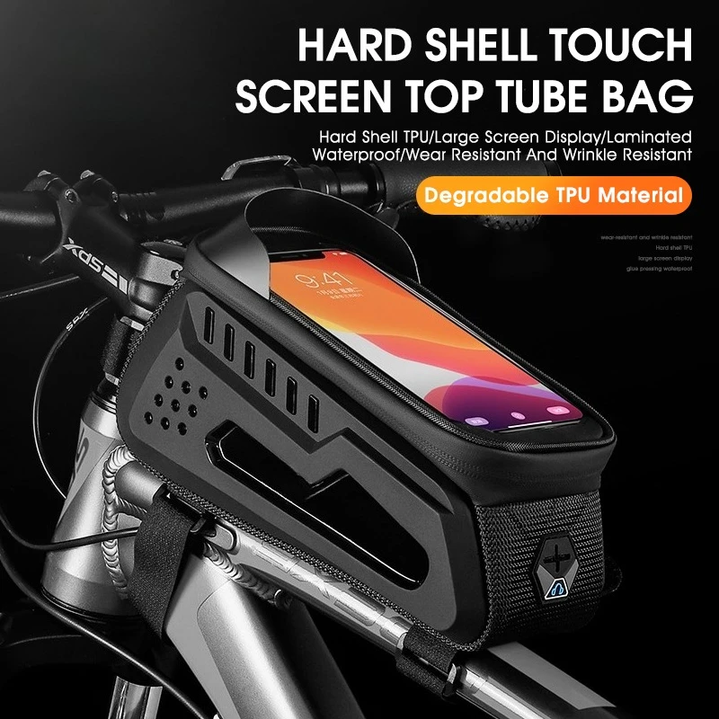 

Rainproof Bicycle Top Tube Bag Touch Screen Phone Case Eco-Friendly Frame Bag for Road Mountain Bike Accessories