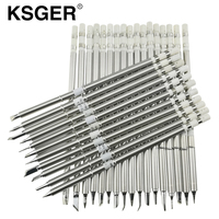 KSGER T12 Soldering Iron Tips For Electric STM32 OLED Station DIY Kits Temperature Controller Welding Tools 75W 8s Tins Melting