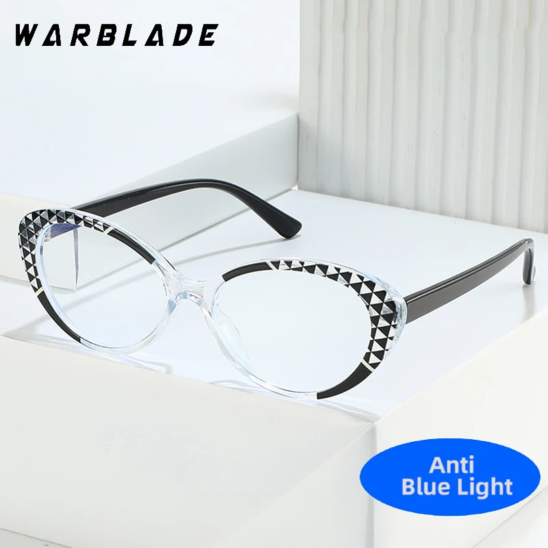 Cute Double Color Oval Anti Blue Light Glasses Computer Goggles Fashion Clear TR90 Frame Eyeglasses Blue Rays Blocking Eyewear