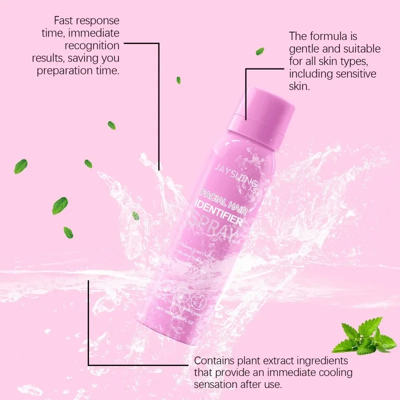 Спрей для идентификации волос, очищающий, смягчающий, разглаживающий волосы, нежный ежедневный уход, безболезненный спрей для быстрого удаления волос для женщин
