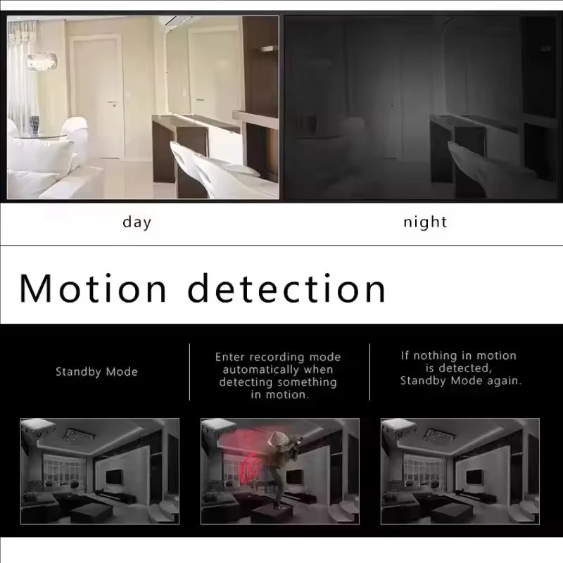 Mini Cámara XD Full HD 4K WiFi con Visión Nocturna, Monitoreo Remoto de Seguridad, Protección del Hogar, Grabadora de Video Impermeable