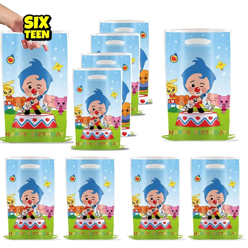 Bolsas de regalo Pli M para niños, suministros para fiesta de cumpleaños, bolsa de dulces para niños, bolsa de recuerdos de payaso de circo para decoración de fiesta, Baby Sho, 10/20/30 Uds.