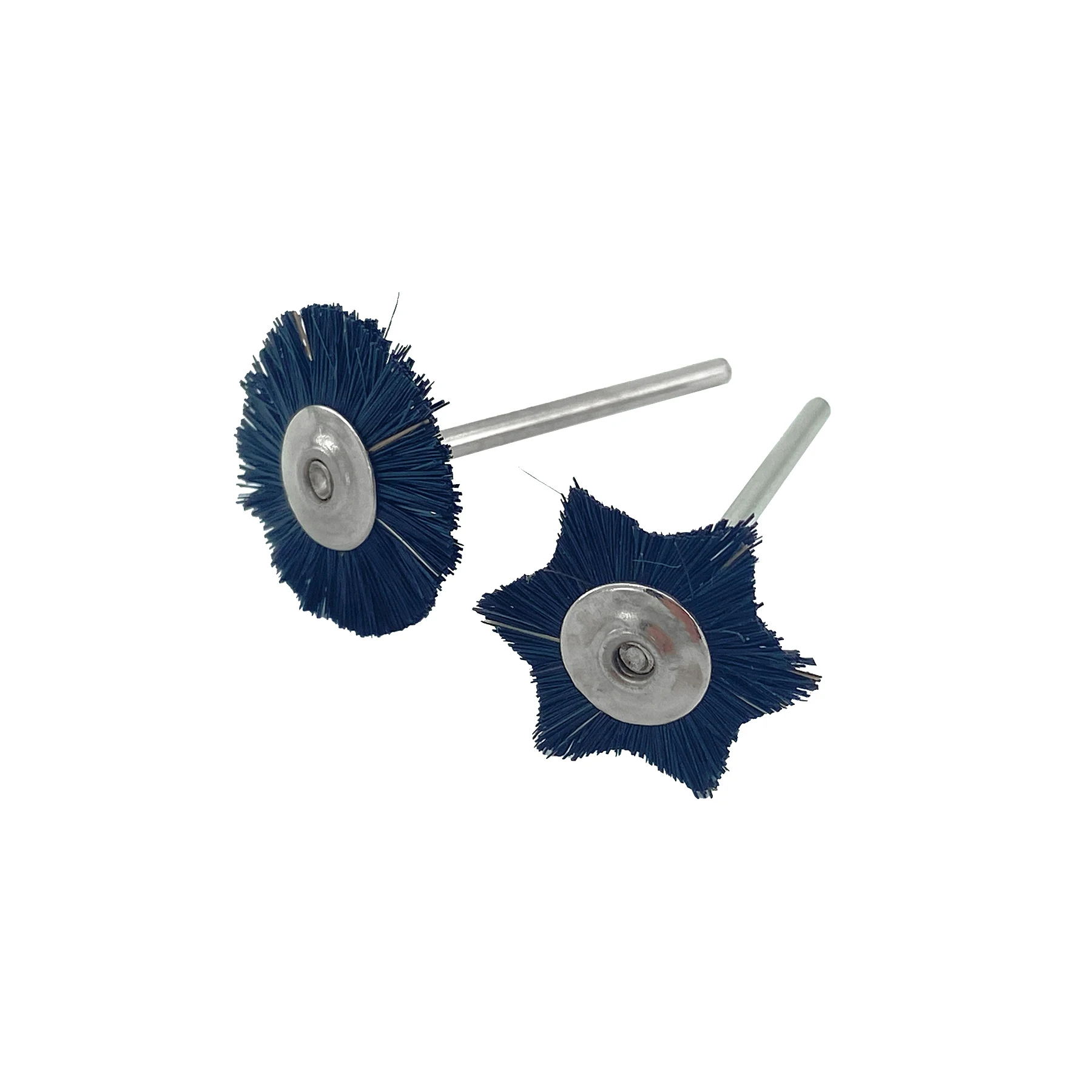 10Pcs/Bag 2.35mm Dental Laboratory Polishing Prophy Brush Wheel Rotary Tools Low Speed HP Shank Wool Goat Cotton Black Buffing view 4
