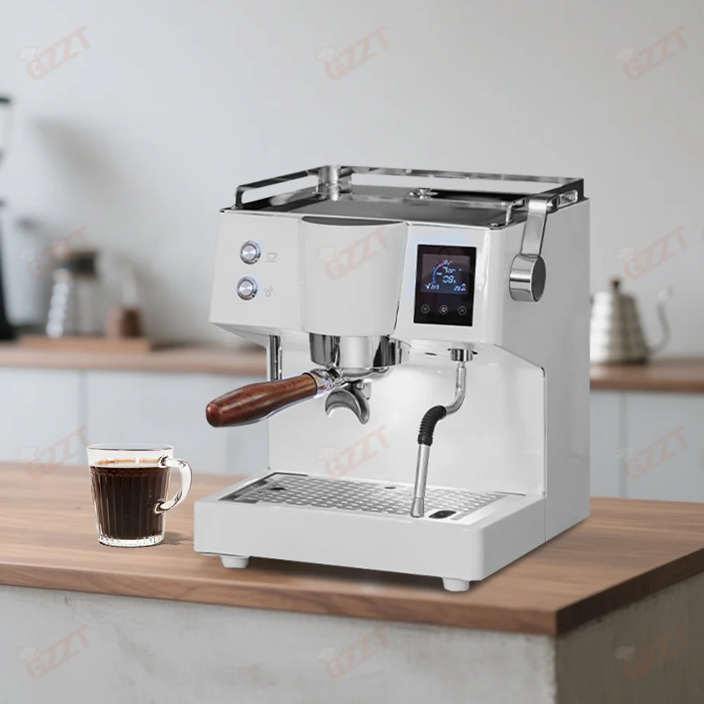 Intelligent Office Espresso Maker, Milk Frothing 58mm Brewing System With OPV Valve Original Italian ULKA Pump Coffee Brewing