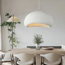 Lampadario giapponese Wabi Sabi moderno e minimalista sala da pranzo soggiorno lampada a sospensione camera da letto Bar Designer Homestay E27 lampada Hanghing