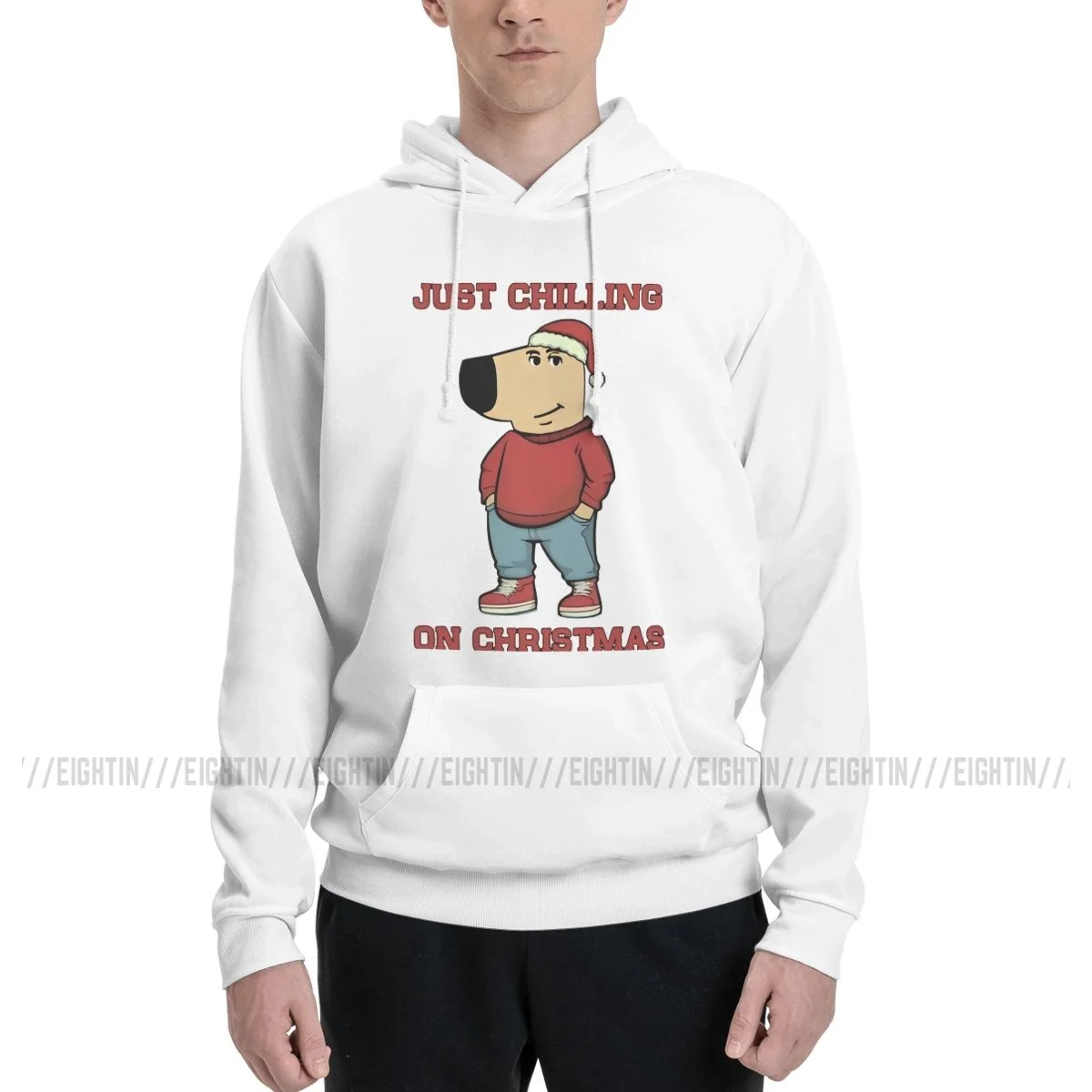 

Hoodies Couple Thin Fleece Sweatshirt Man I Am Just A Chill Guy Purified Cotton Christmas Hooded Sweatshirt Wholesale Pullovers