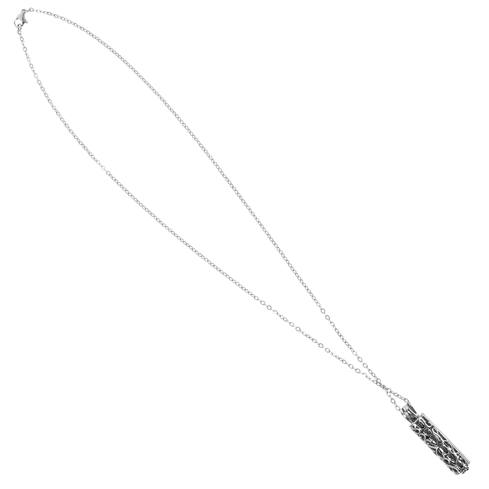 

Keepsake Necklace for Ashes Urn Pendant with Clear View Memorial Jewelry for Families Stainless Steel Lightweight Easy Wear