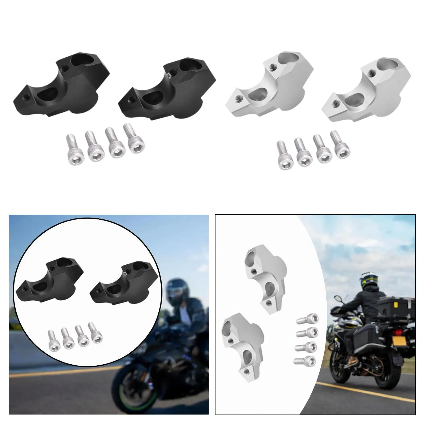 Handlebar Riser Kit for Xadv 750 17-20 with Bolts Convenient Installation Spare Parts Motorbike Accessory Aluminum Alloy image 3