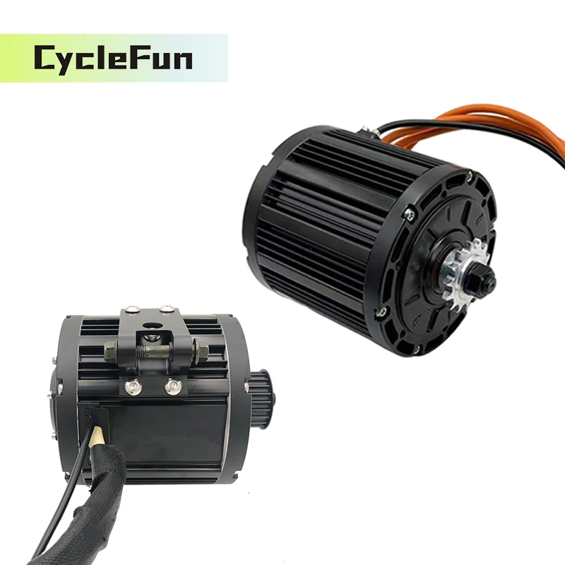 

QS138 70H 3000W 72V 3800RPM PMSM Mid Drive Motor Sprocket or Belt Type with Hall Sensor For Electric Motorcycle E-Scooter