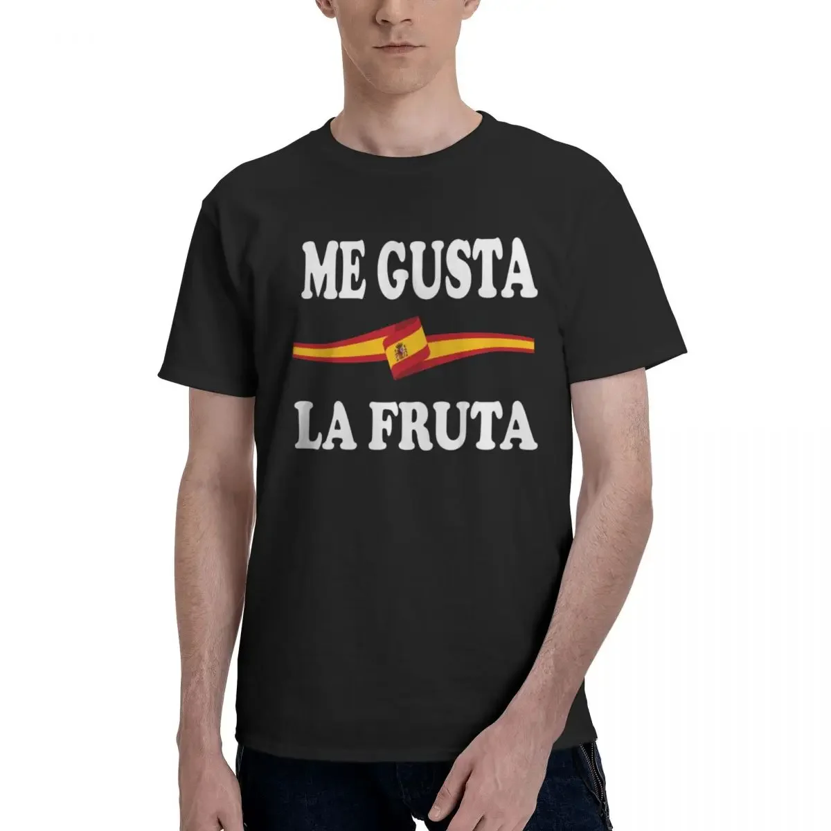 Me Gusta La Fruta I Like Fruits Funny Spanish Meme Oversized Graphic T Shirt Tees Men Women Man Short Sleeve Tops