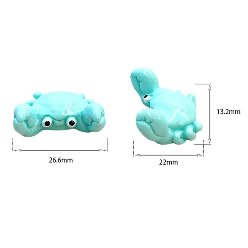 1pc Simulation Miniatur isierung niedlichen bunten Aquarium kleine Krabbe Mini Harz Aquarium Schmuck Zubehör Desktop-Schmuck