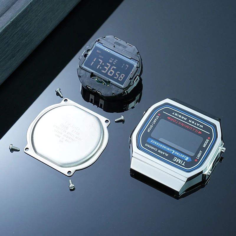 A168 upgrade Stainless Steel Bezel Mod Kit for Casio 3298 A168WA