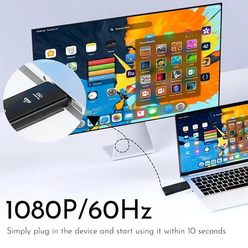 1080P 50M Wireless HDMI Video Transmitter Receiver Extender Display Screen TV Stick Dongle Adapter for PC TV Monitor Projector