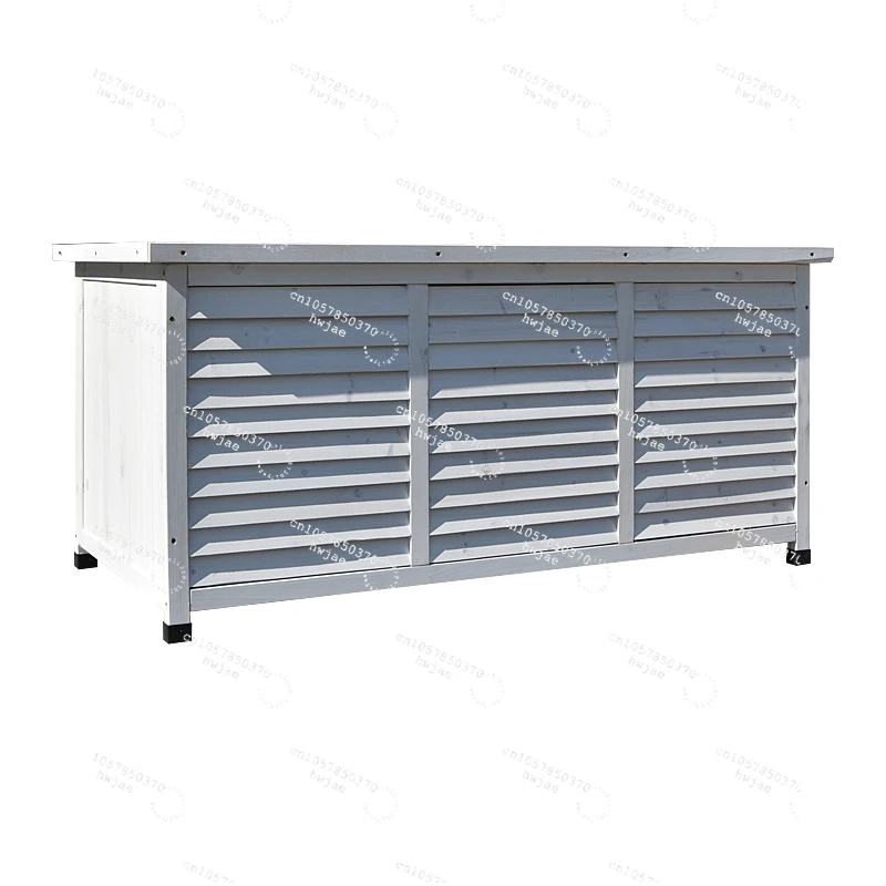 

Outdoor Wooden Short Cabinet Locker Carpet Cabinet Storage and Finishing Outdoor Balcony Garden Garden Rainproof and Anti-corros