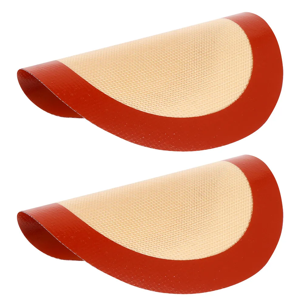 2 Peças Tapete de Silicone Reutilizável Antiaderente de 8 Polegadas para Fritadeira de Ar, Panela, Assadeira, Forno, Micro-ondas, Seguro para Lava-lou