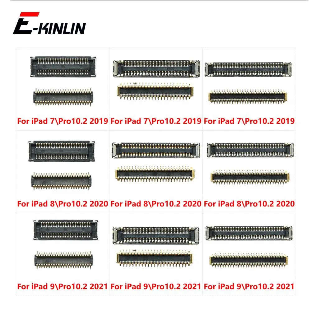 Fpc ipadの7 8 9プロ10.2 2019 2020 2021 lcdデジタイザタッチスクリーンコネクタクリップマザーボード上のメインボードフレックス