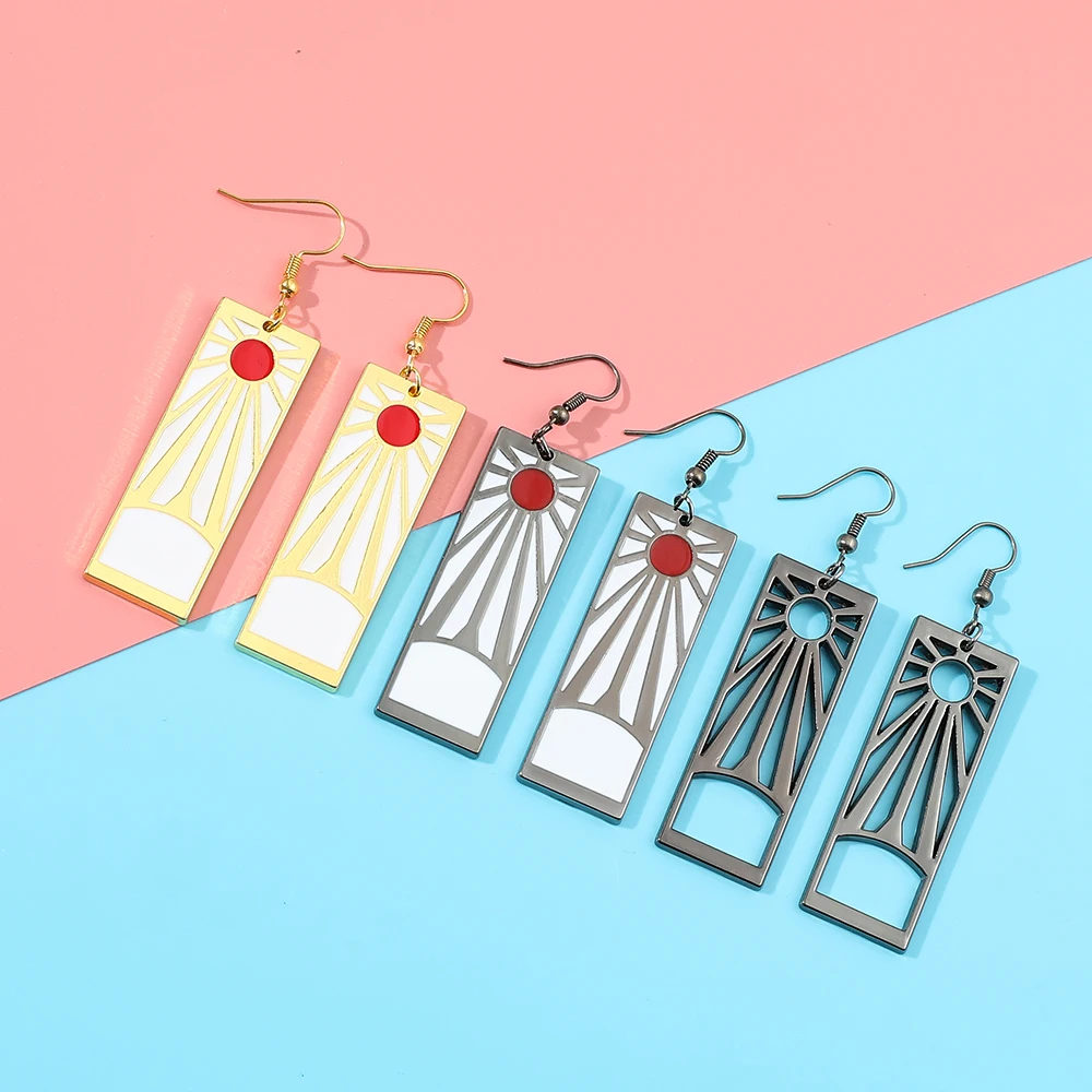 Tanjiro Kamado-style creative earrings, unisex, perfect for cosplay accessories