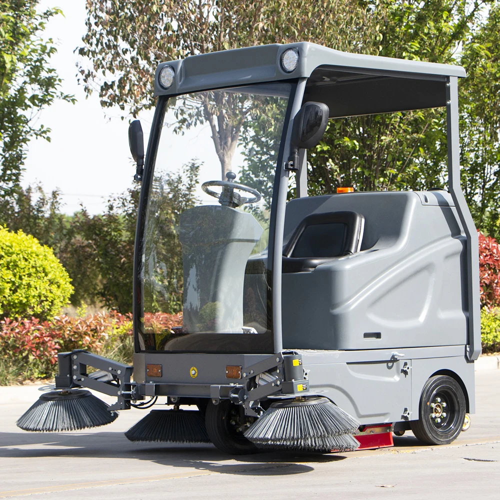 

High Quality Lithium Battery Electric Deciduous Leaf Cleaning Ride On Floor Sweeper