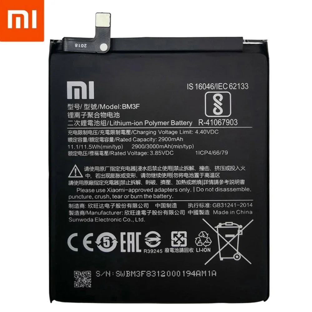 Xiao mi 100% Orginal BM3F 3000mAh battery For Xiaomi 8 Mi 8 Explorer/Mi8 Pro BM3F Phone Replacement Batteries Fast Shipping