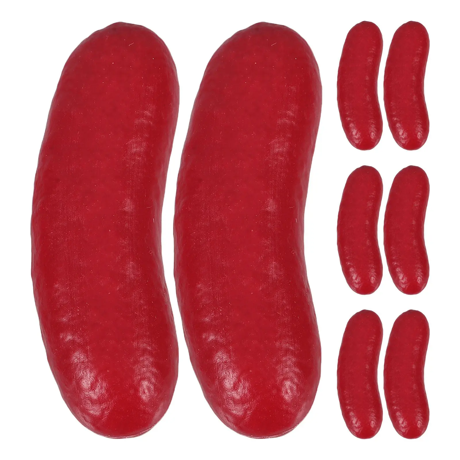 

8Pcs Simulation Hot Dog Realistic Artificial Sausage Display Food Prop Perfect for Photos Stall Decoration