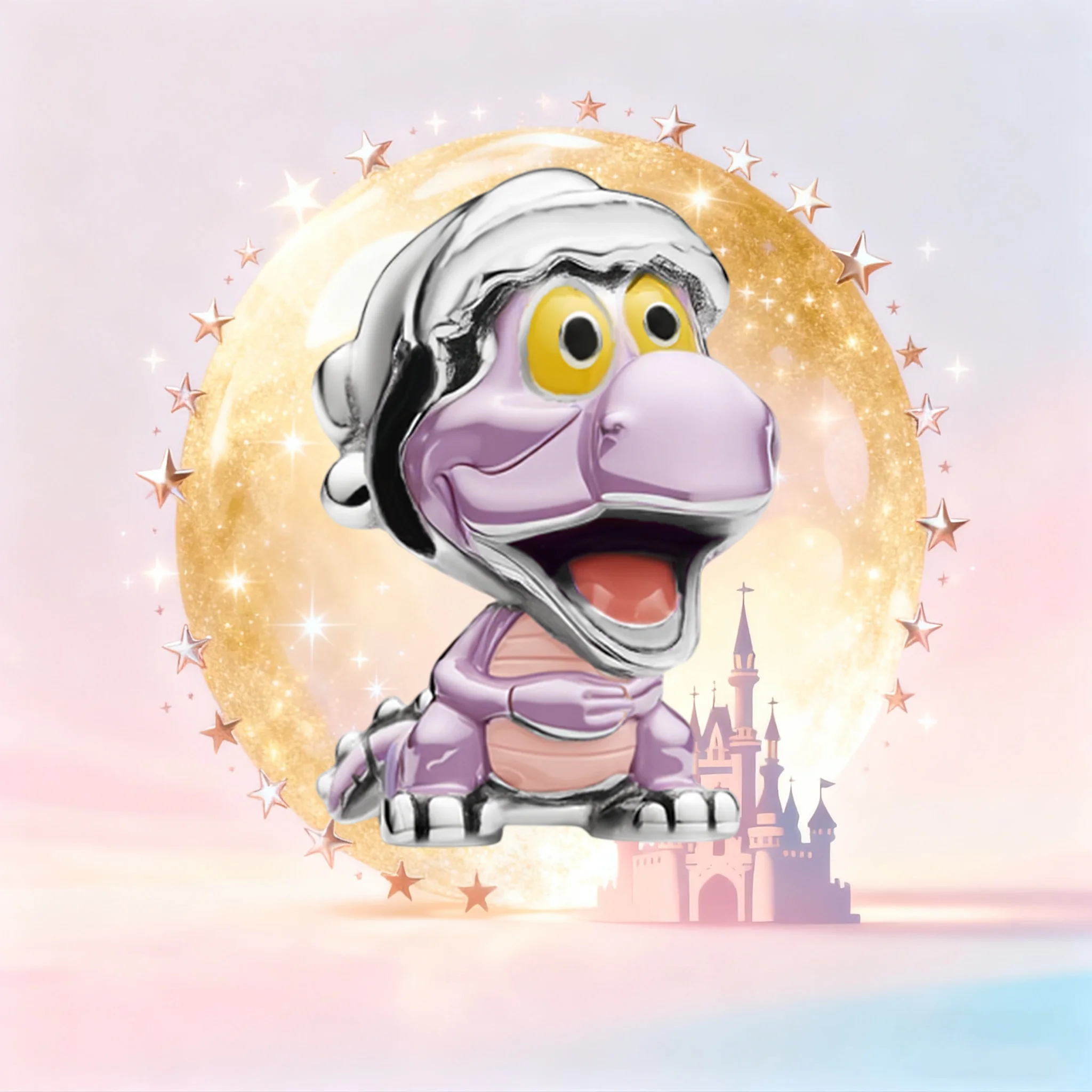 

Disney S925 Стерлингового Серебра Фигурка Висячий Шарм Бусина Подходит Змеиная Кость Цепочка Браслет Мода Мультфильм Ювелирные Изделия Подарок для Женщин