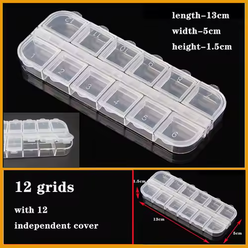Transparent Plastic box Screw Compartment Box Jewelry Earring Display Case Container Clear Terminal Organizer Tool Storage boxes - Image 34