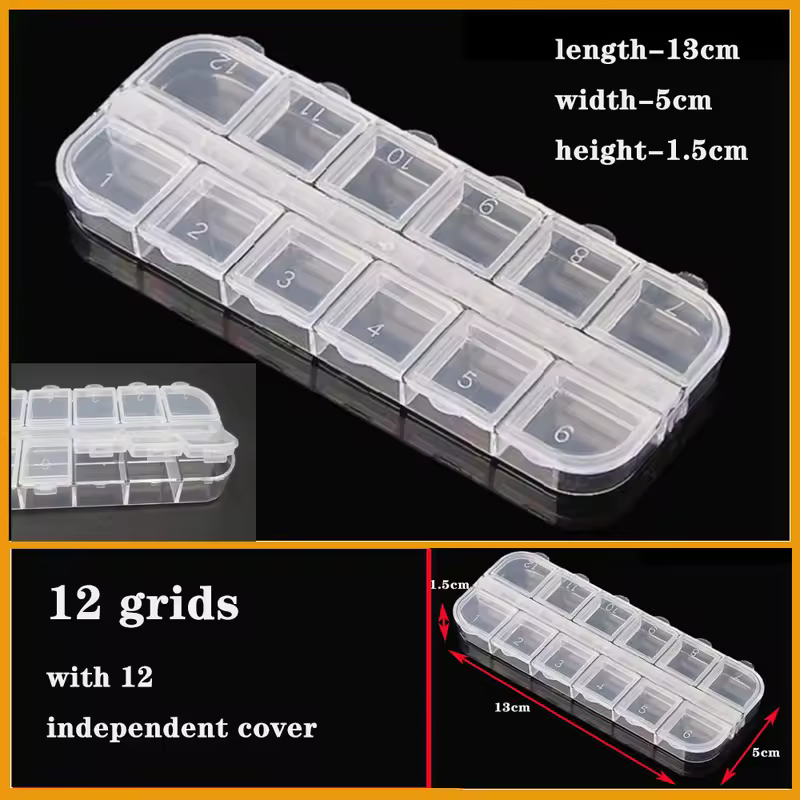 Transparent Plastic box Screw Compartment Box Jewelry Earring Display Case Container Clear Terminal Organizer Tool Storage boxes - Image 34