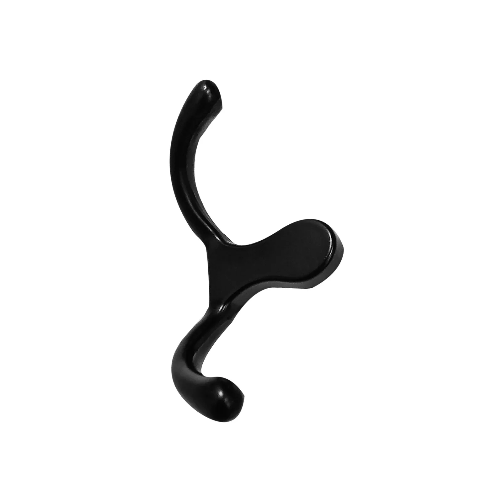 Paduan seng hitam furnitur tunggal lemari pakaian perlengkapan kamar pas pakaian topi dinding logam pakaian kecil kait