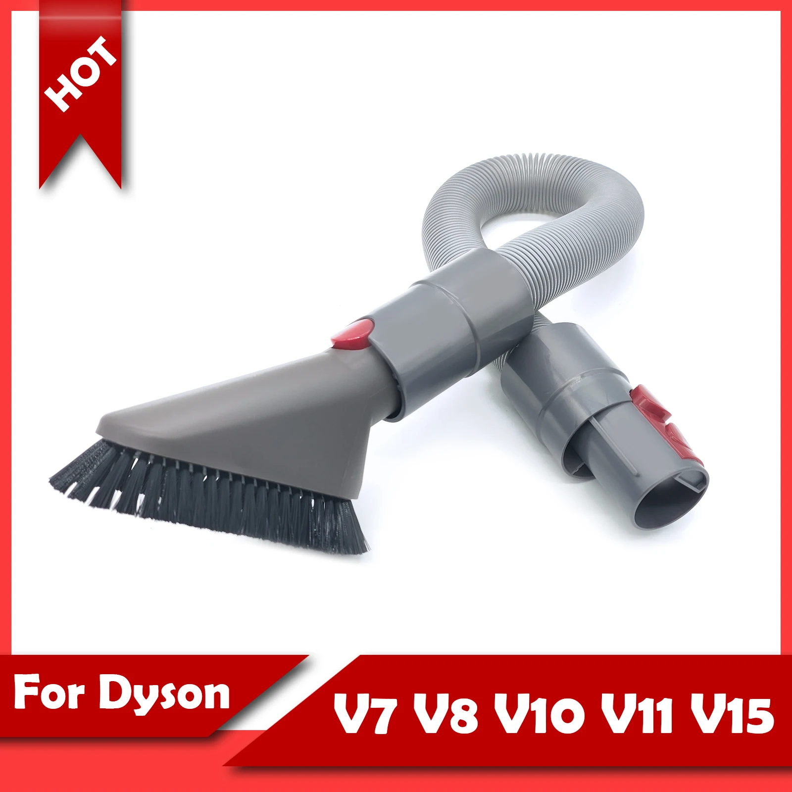 For Dyson V8 V7 V10 V11 Hose & Brush kit Attachment Soft Dusting Brush Vacuum Cleaner Accessories